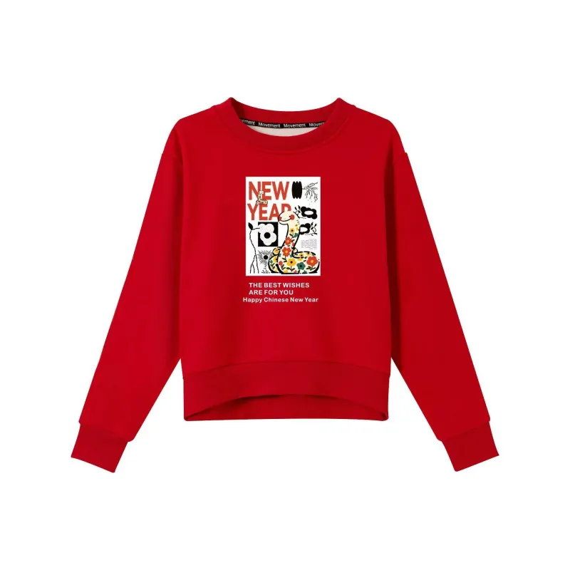 Oudifu Sweatshirts Women's Red-0