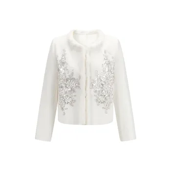 CHICHY CHICHY Size Sister Series Coats Women's Ecru