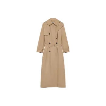 LOEWE FW23 Trench Coat Women's Beige Yellow