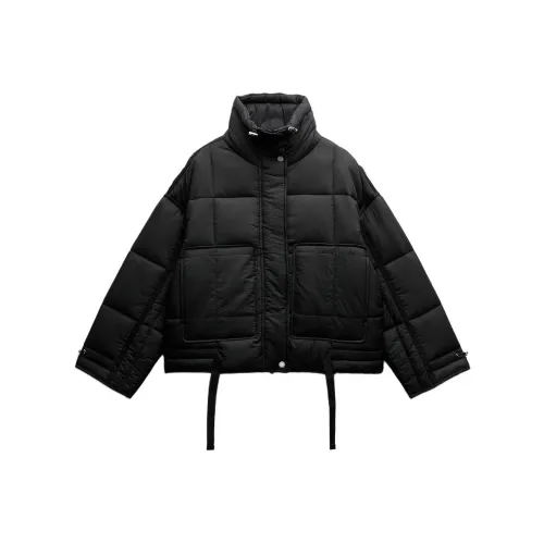 ZARA Puffer Jacket Women's Black