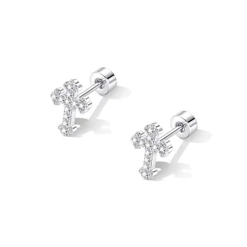 LNIEER Titanium Steel Stud Earrings Women's