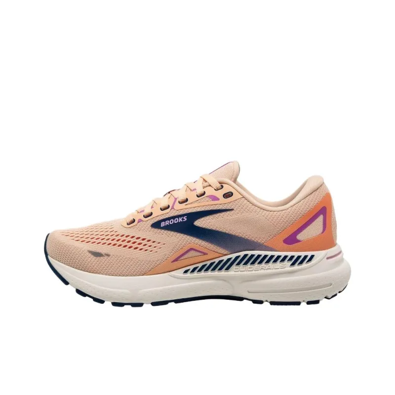Brooks Adrenaline GTS 23 Anti Slip Wear Resistant Low Top Running Shoes Women's Light Pink-1