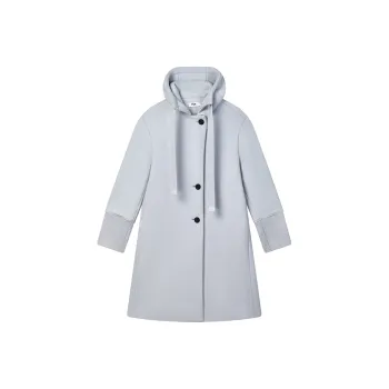 FILA Coats Women's Misty Blue With Gray Flowers