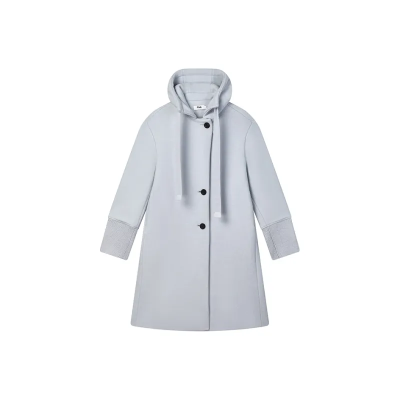FILA Coats Women's Misty Blue With Gray Flowers-0