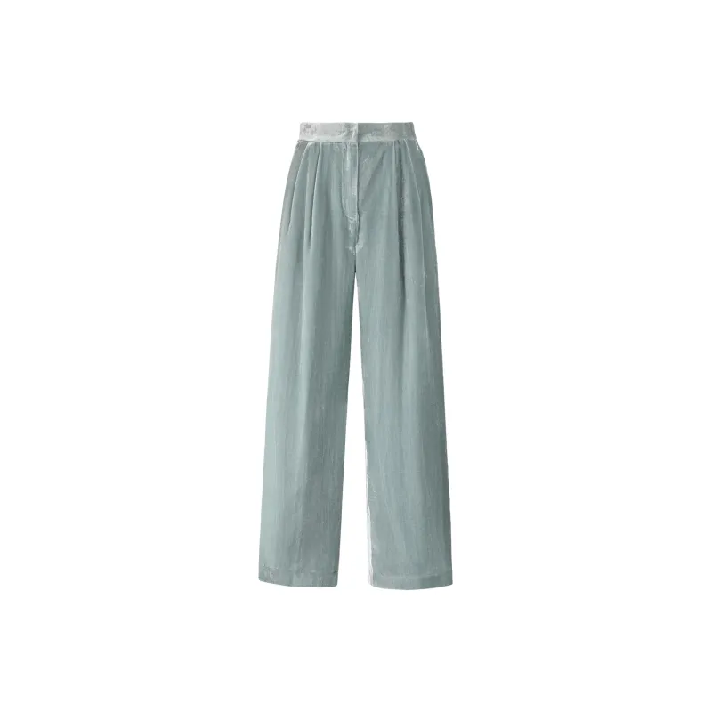 Read Twelve Casual Pants Women's Xiao Bo Green-0