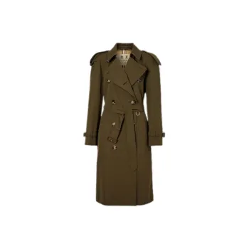 Burberry Trench Coat Women's Dark Army Khaki
