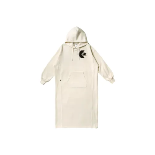 Converse CHENILLE SWEAT LONG HOODIE LDS Sweatshirt Women's Natural