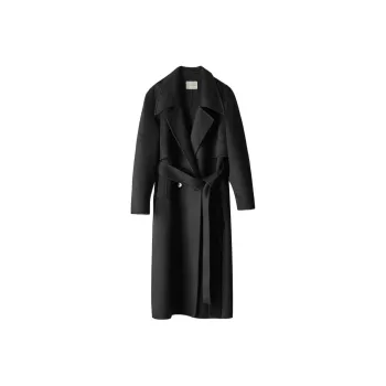 CLEANFLOW Trench Coats Women's Black