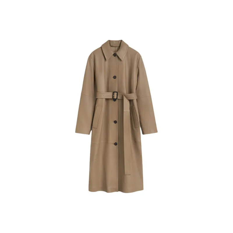 TOTEME Belted Leather Coat-0