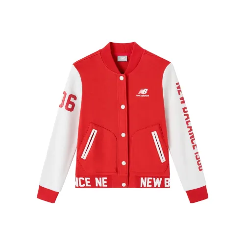 New Balance Baseball Jacket Women's Red White