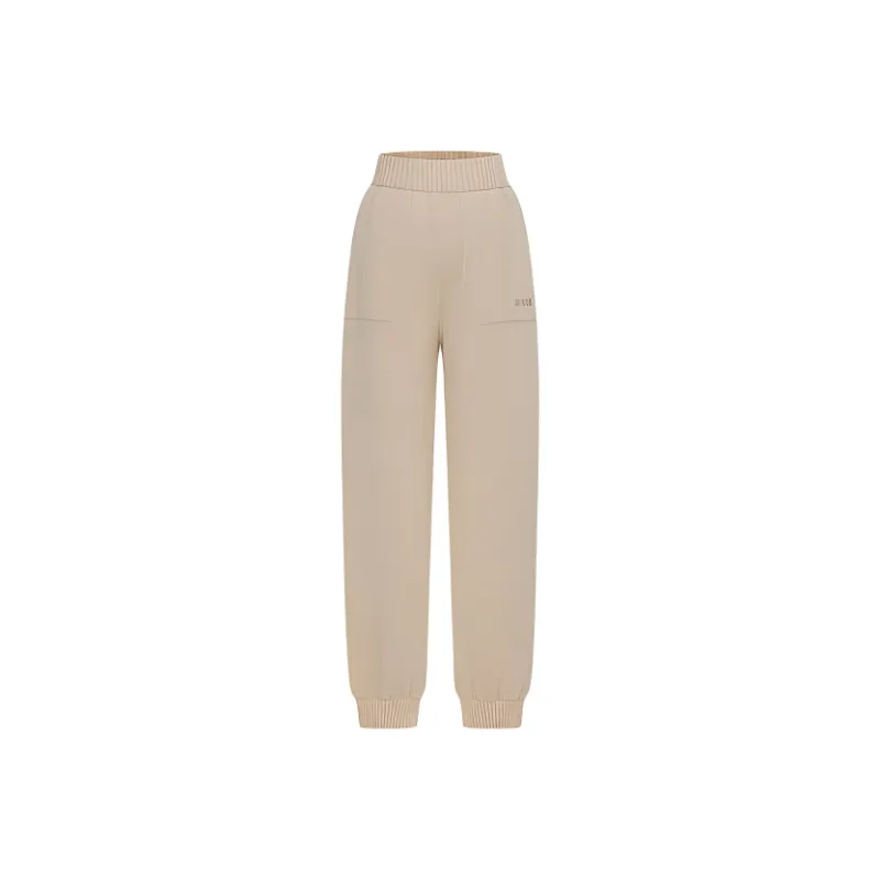 MSGM Embroidered logo Knitted Track Pants-0