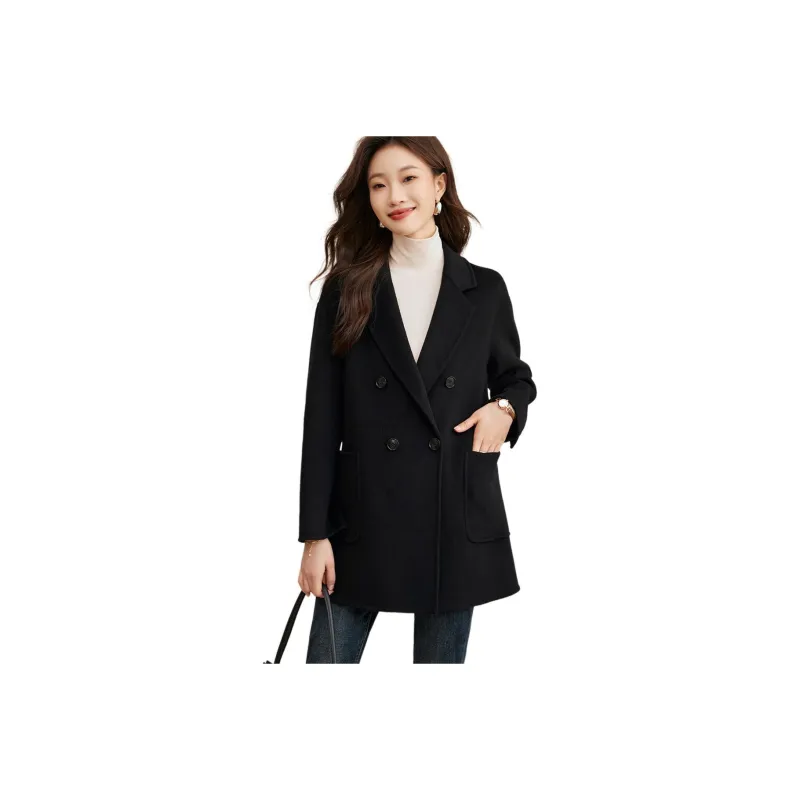 Mo Han Yi Mei Coat Women's Black-0