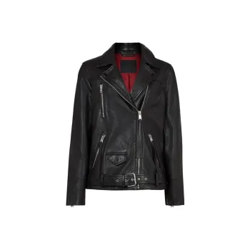 ALLSAINTS Leather Jackets Women's Black