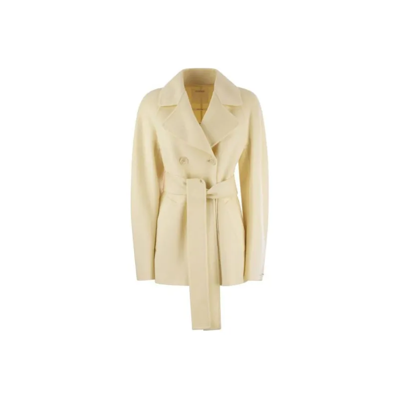 SportMax Double Breasted Belted Coat-0