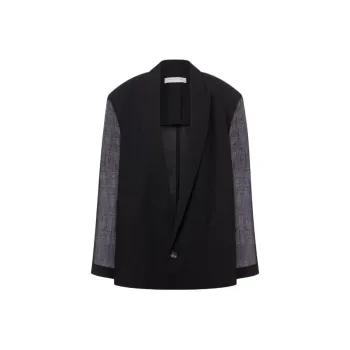 PHILOSOPHY DI LORENZO SERAFINI Single Breasted Straight Hem Blazer