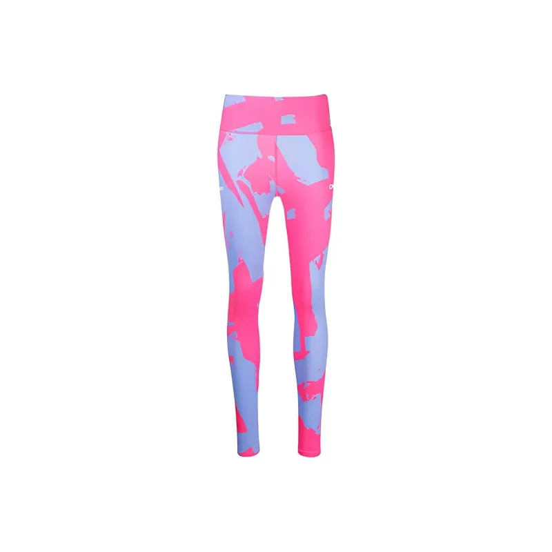 OFF WHITE Printed High Waist Leggings Pink/Purple-0