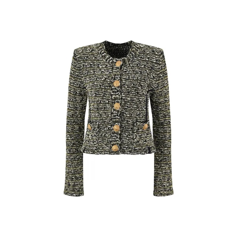 CHARM PICK Cropped Coats Women's Image Color-0