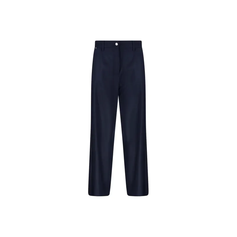 'S MAX MARA Button Detailed Straight Leg Trousers-0