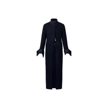 LOUIS VUITTON High Neck Riding Coat Coats Women's Black