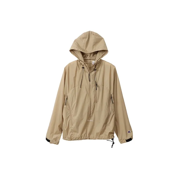 Champion Straight Windbreaker Jacket Japan Version Women's Khaki-0