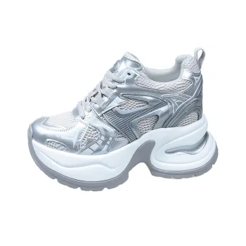 The Mystery Of Glamour Breathable Low Top Chunky Sneakers Women's
