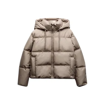 ZARA Puffer Jacket Women's Gray
