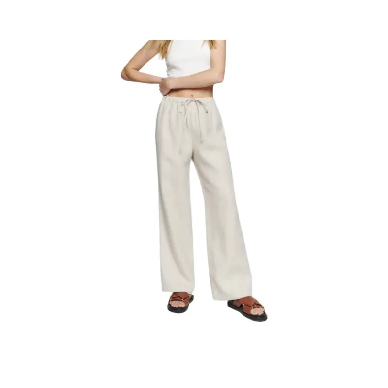 Reformation Olina Straight leg Linen Trousers-0