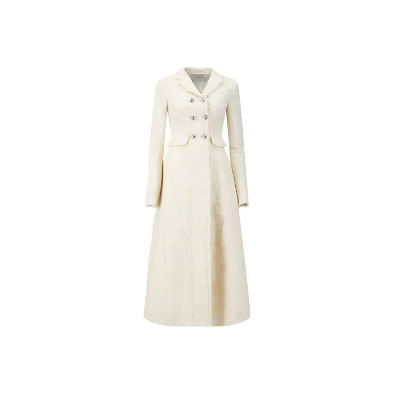 Giambattista Vall Checked Silk tweed Coat-0