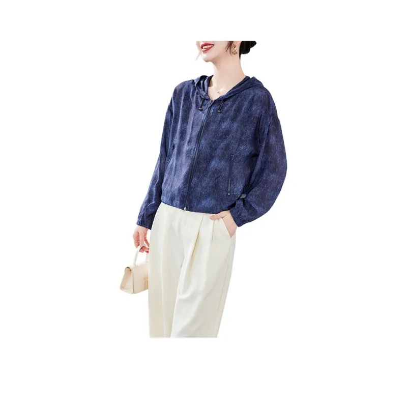 To The West Cropped Coats Women's Denim-0