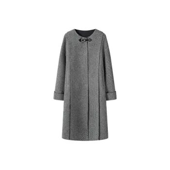 MOSIIMORII Coats Women's Shadow Gray Stacked