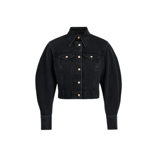 SCANLAN THEODORE Denim Jacket Denim Jacket Women's Washed Black