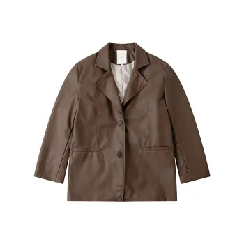UNRETRO Leather Jackets Women's Brown