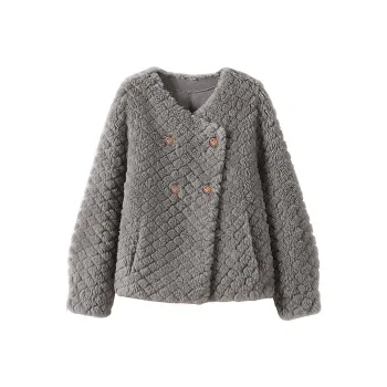 Cypress House Velvet feel Coat Women's Light Gray