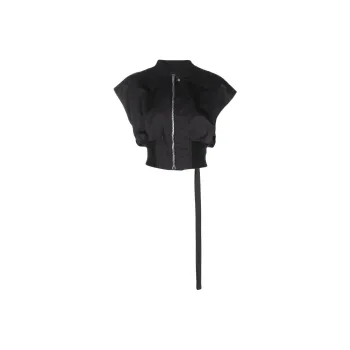 Rick Owens DRKSHDW Babel Tatlin Sleeveless Bomber Jacket