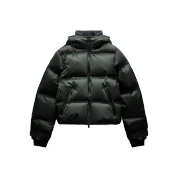 ZARA Skating Collection Down Jacket Women's Khaki
