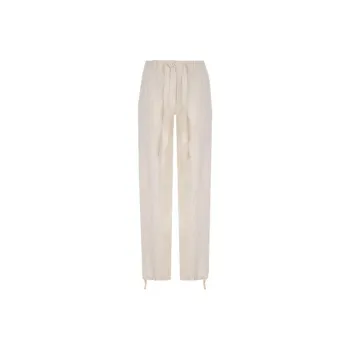 JIL SANDER Crinkle Effect Wide Leg Pants