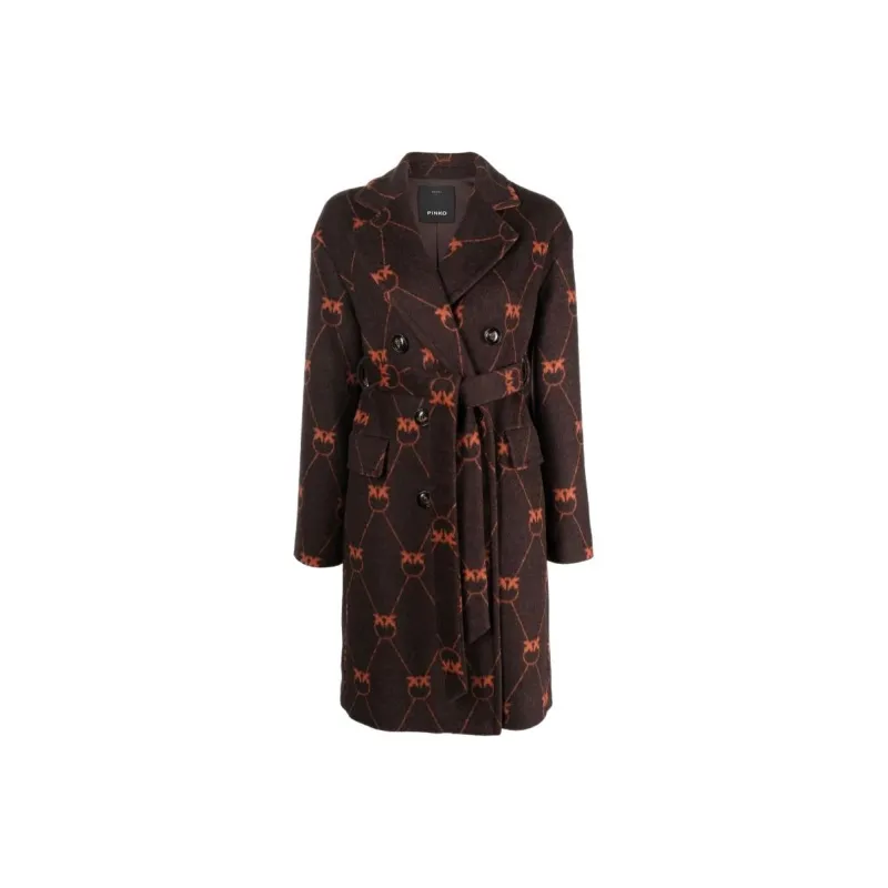 PINKO Velvet Jackets Women's Brown-0
