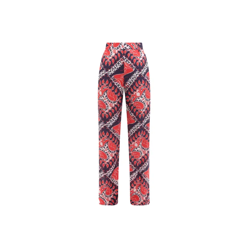 Valentino Knitted Sweatpants Women's Red-0