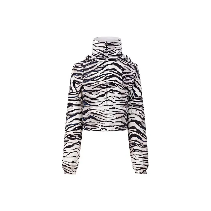 FENDI Trench Coats Women's Black White-0