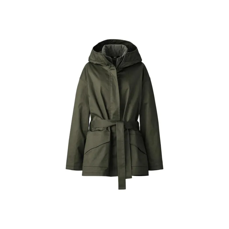 UNIQLO C Collection Coats Women's Dark Olive-0