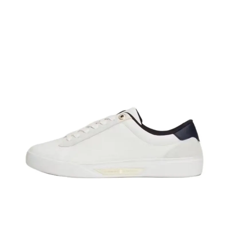 Tommy Hilfiger Trainers Low Top Skateboard Shoes Women's White-0