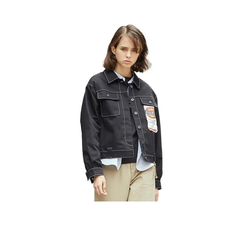 Dickies SS22 Denim Jacket Women's Black-0