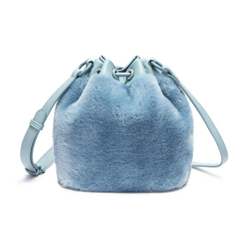 Lee Fabric, PU Bucket Bag, Shoulder Bag Women's Multicolor-8