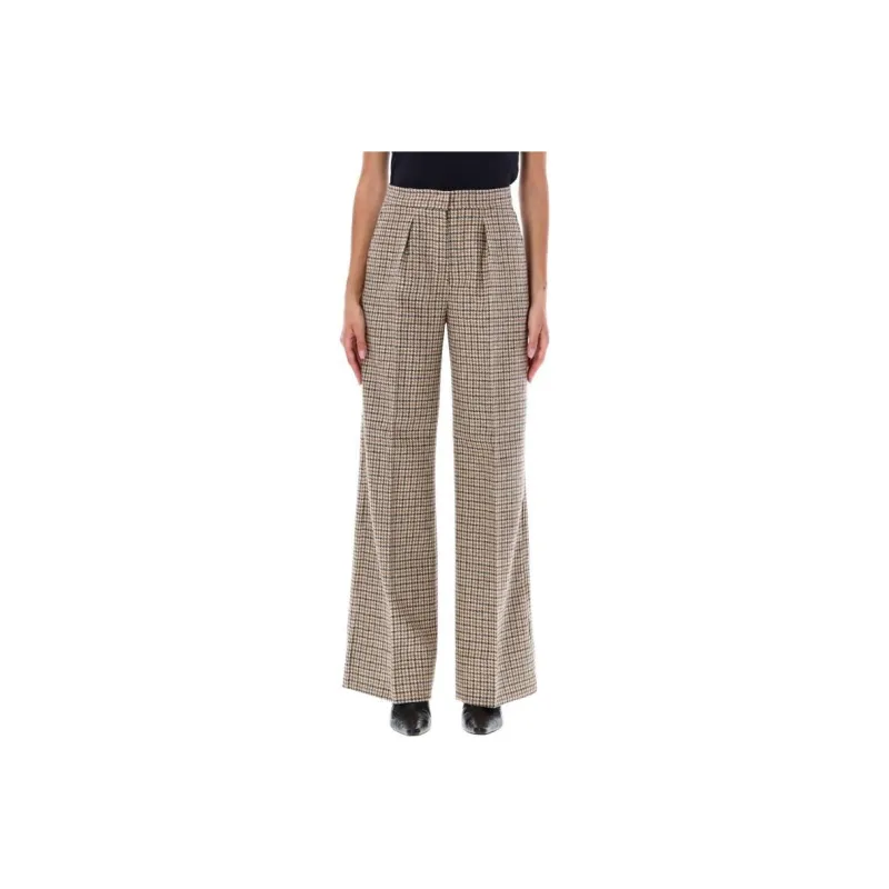 PALM ANGELS Check-Printed Loose-Fit Pants-0