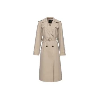 PINKO Love Birds buckle Trench Coat