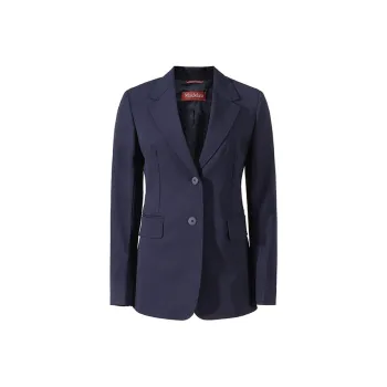 MaxMara Studio Business Suit Coat Women's Marine Blue