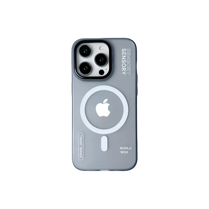 Wei Xin Acrylic Material Matte Magnetic SENSORY Phone Cases Compatible With IPhone 16/15 Pro Max/Apple 13/14 Pro/Max-2