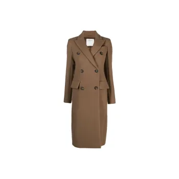 SportMax Double Breasted Long Sleeved Coat