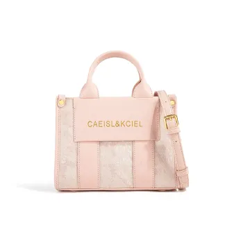 CAEISL&KCIEL PU One Shoulder Handbag Regular Women's Embroidery Powder