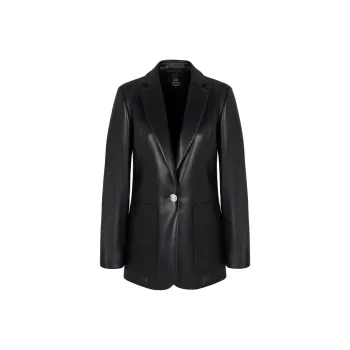 ARMANI EXCHANGE Buttoned Leather Blazer
